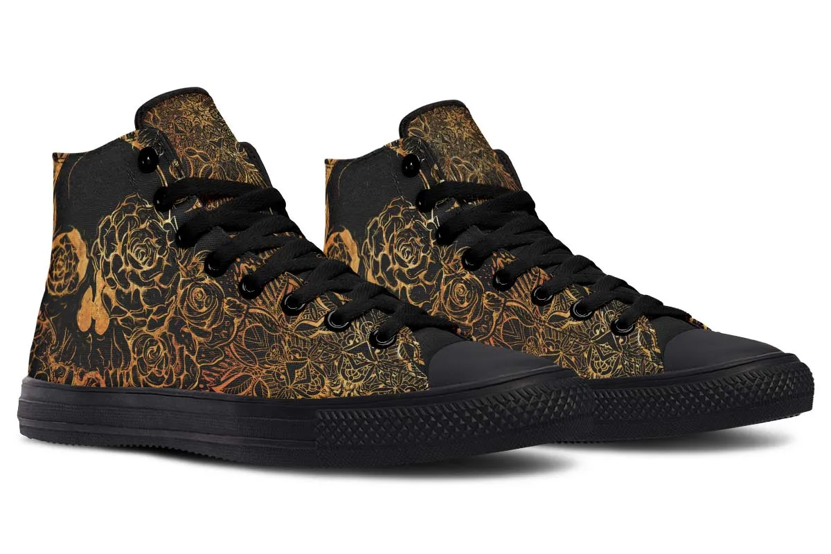 11 Gold Skull And Roses
