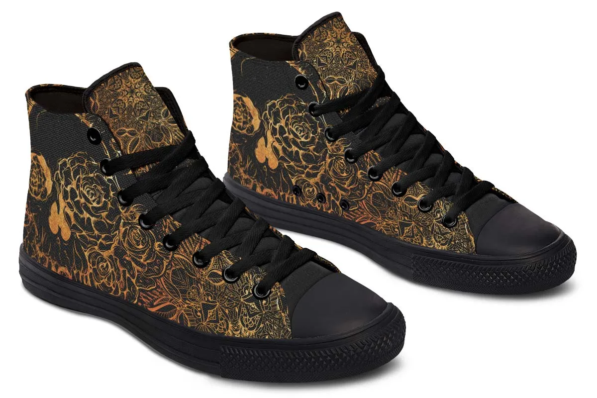 11 Gold Skull And Roses
