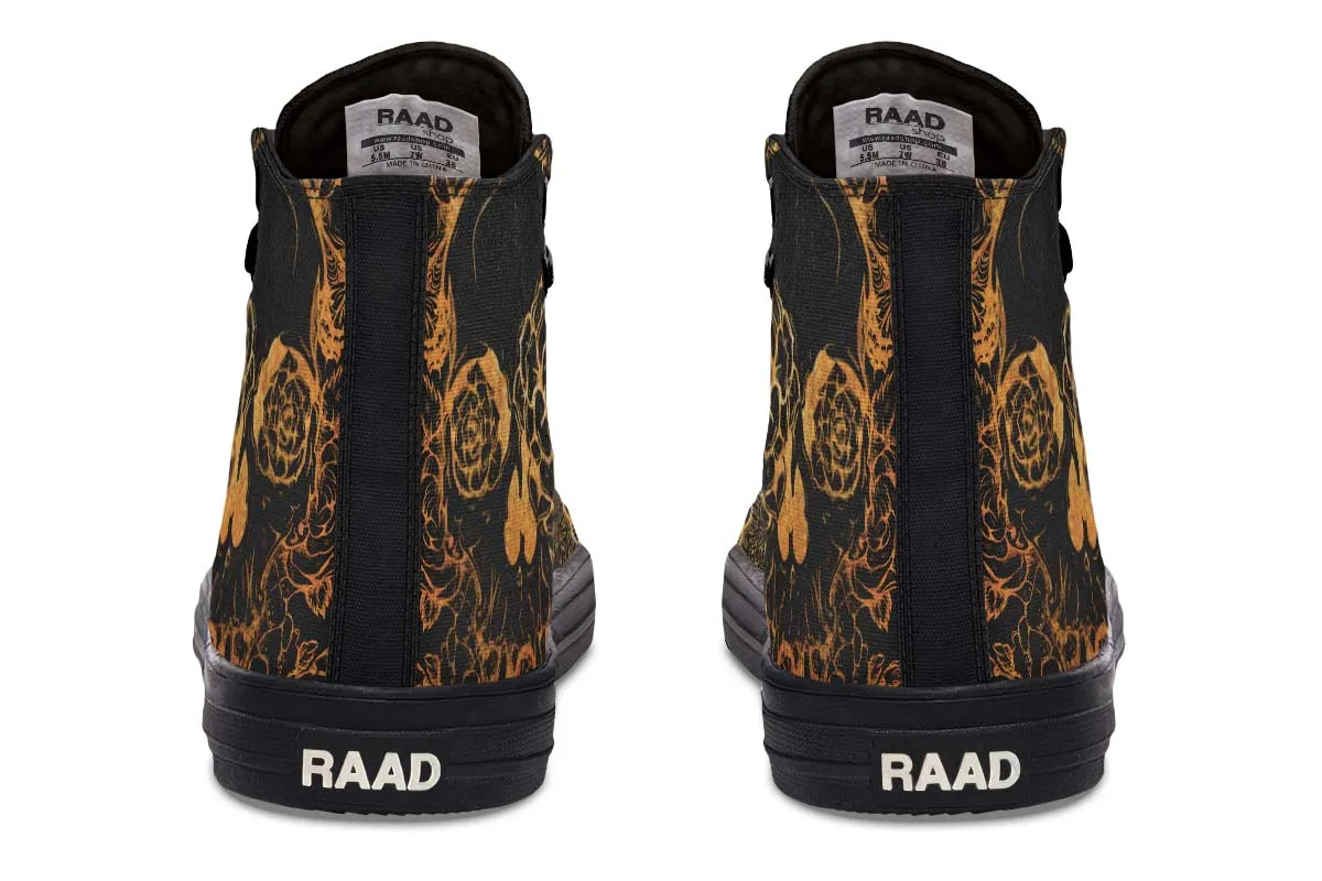 11 Gold Skull And Roses