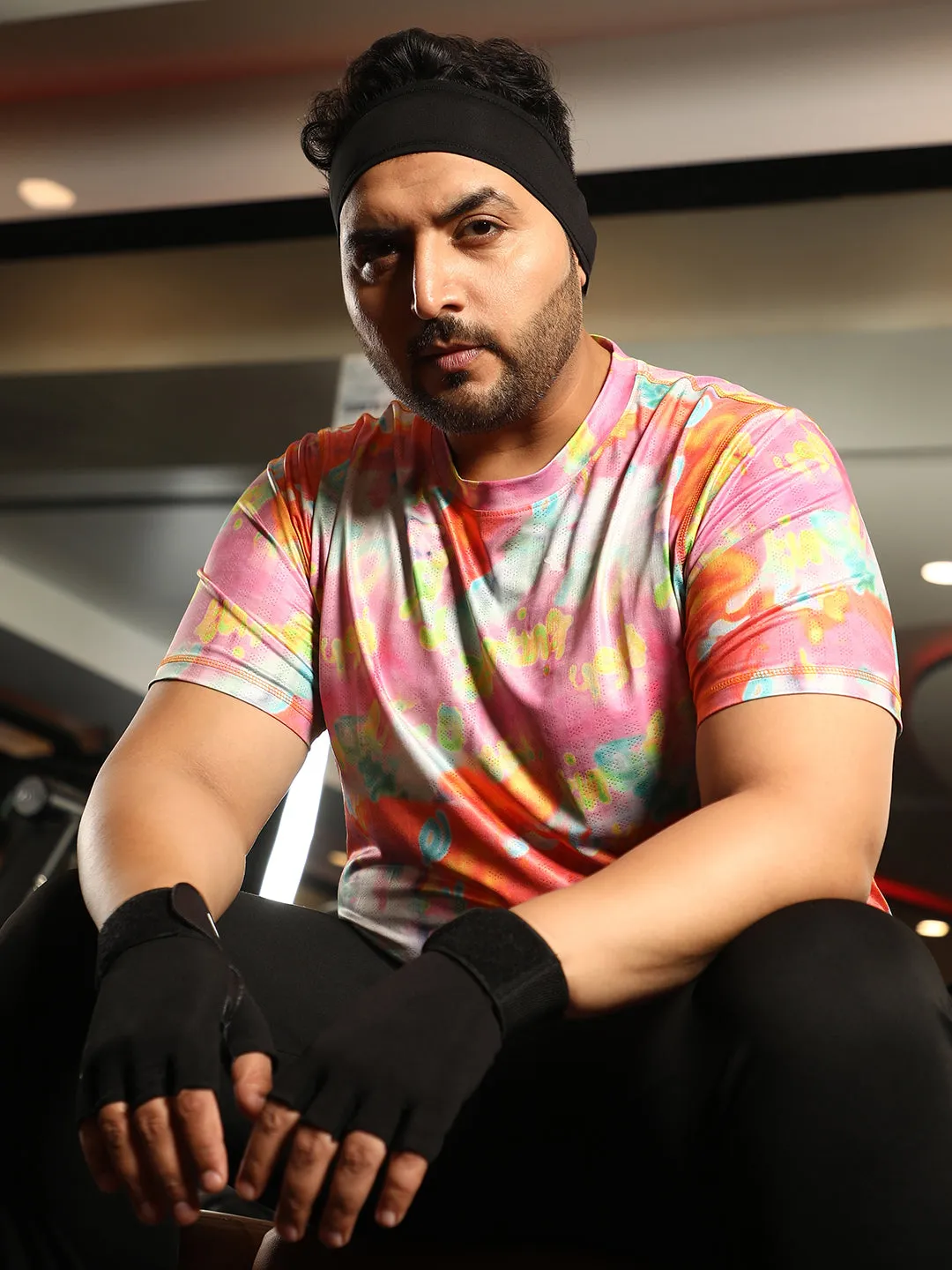 Abstract Activewear T-Shirt