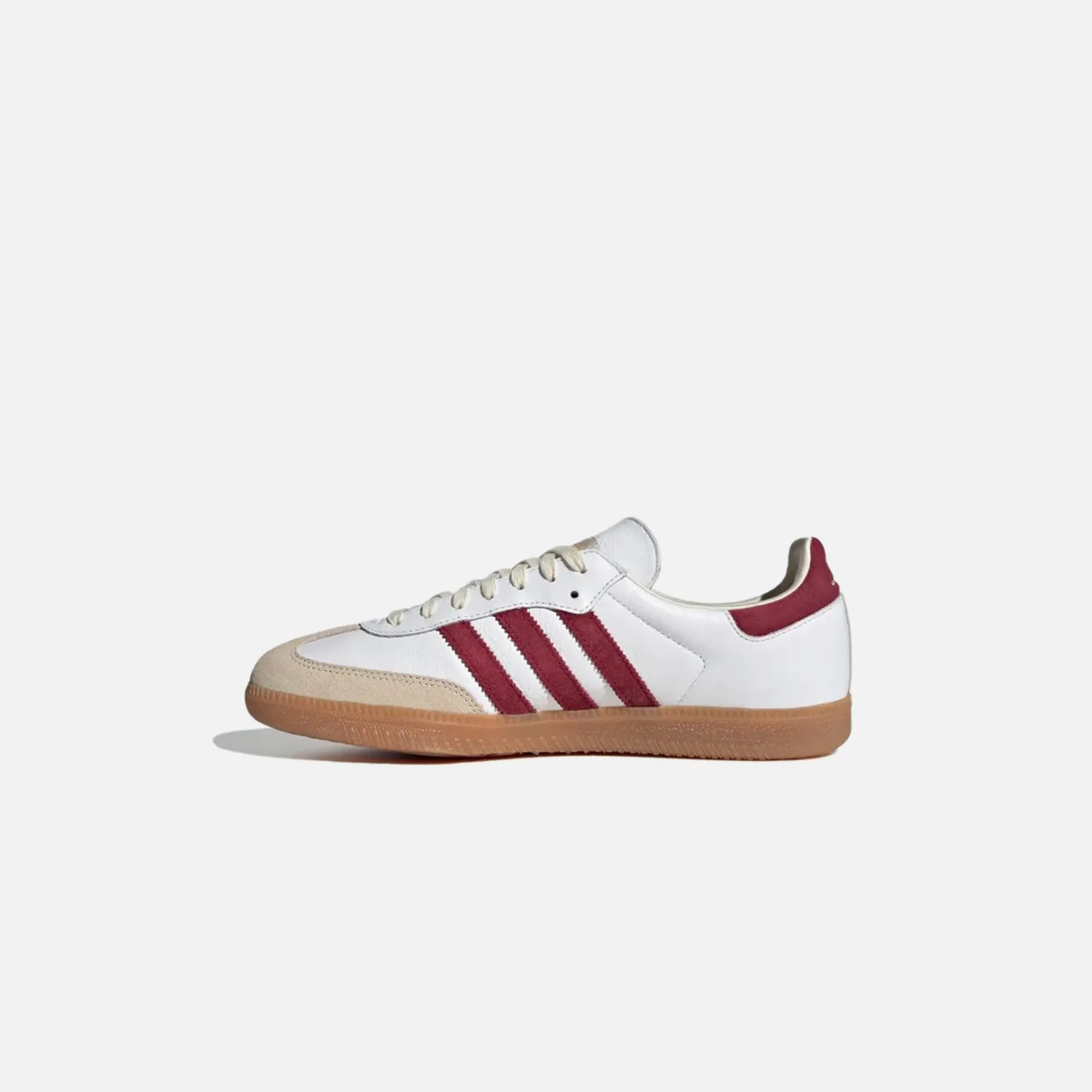 adidas x Sporty & Rich Samba OG - White / Collegiate Burgundy