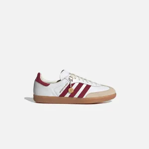 adidas x Sporty & Rich Samba OG - White / Collegiate Burgundy