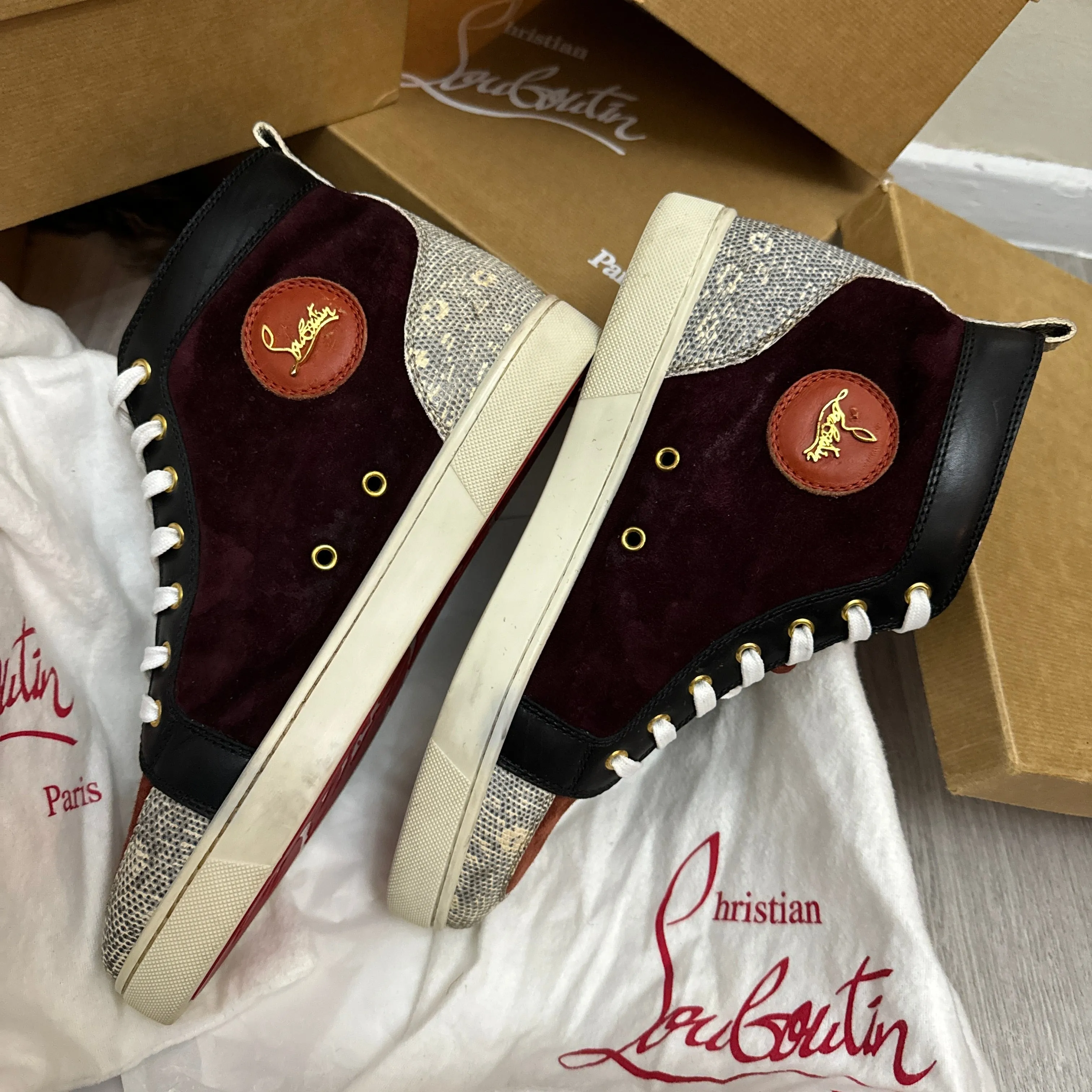 Authentic Christian Louboutin Suede sneakers 10UK 44 11US