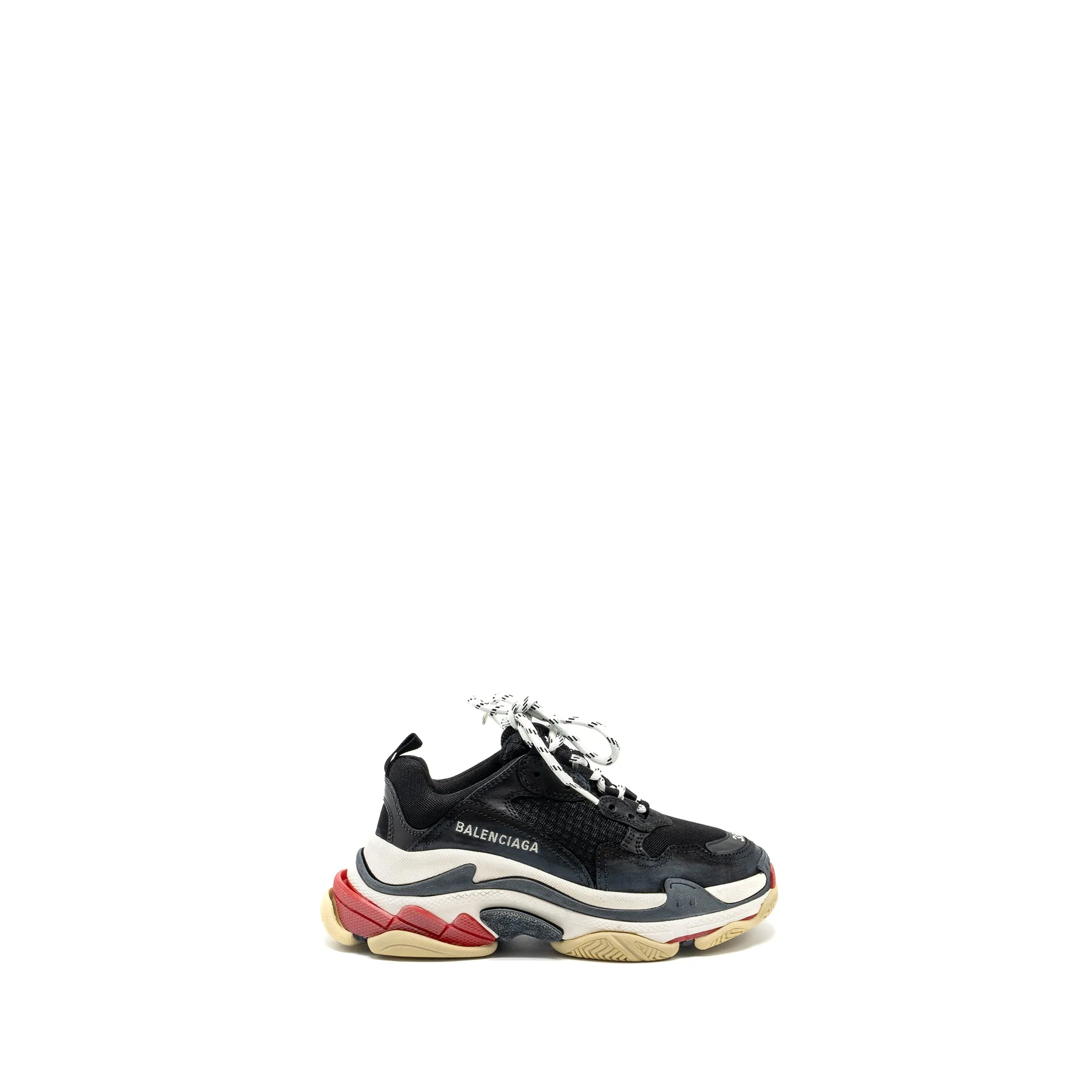 Balenciaga Size 35 Triple S Sneakers Polyester/Rubber Multicolour