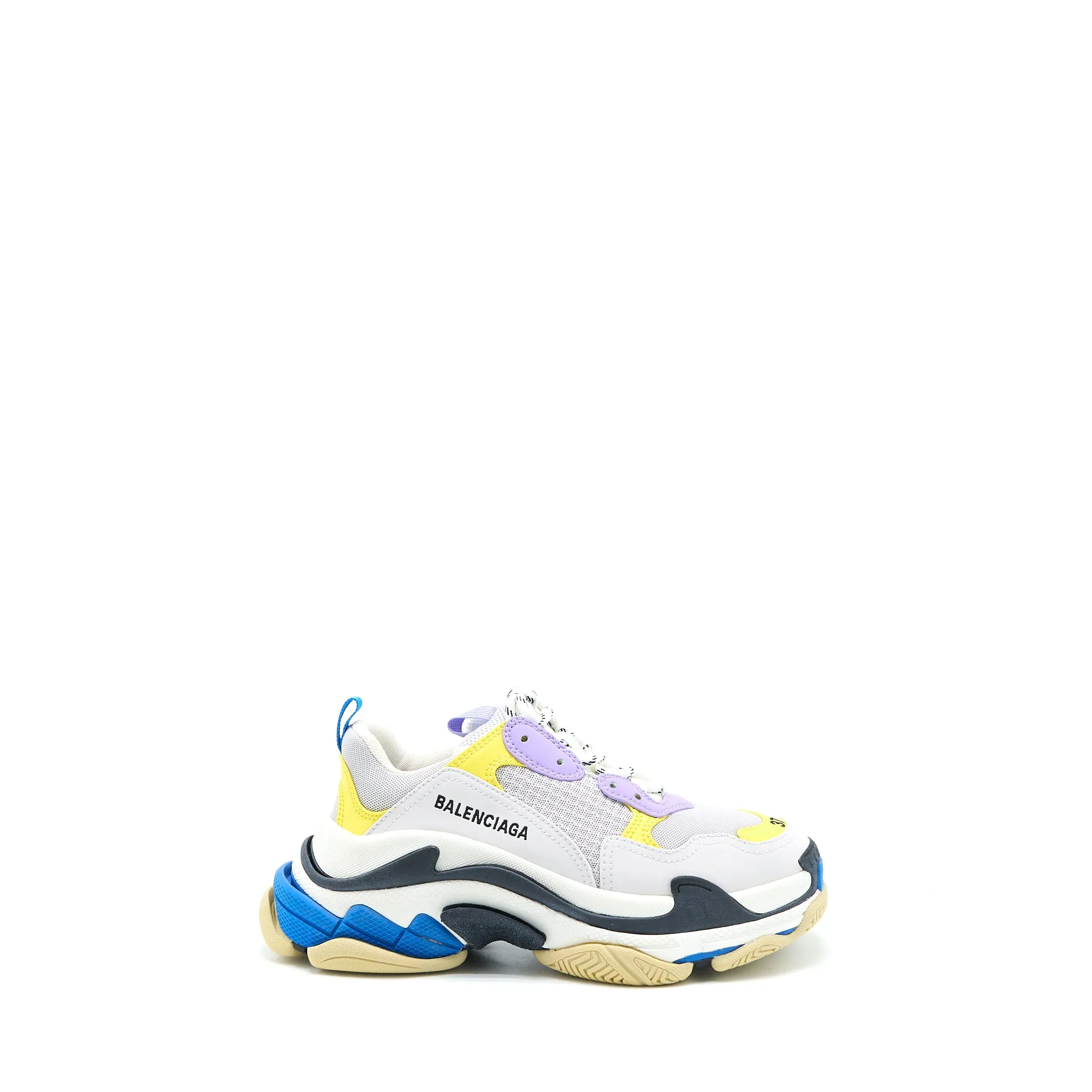 Balenciaga Size 37 Triple S Sneakers Polyester/Rubber Multicolour