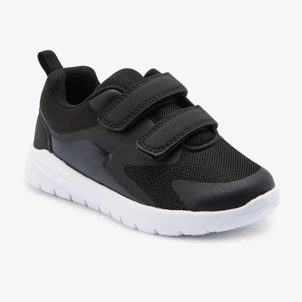 Black Double Strap Trainers (Younger Boys)