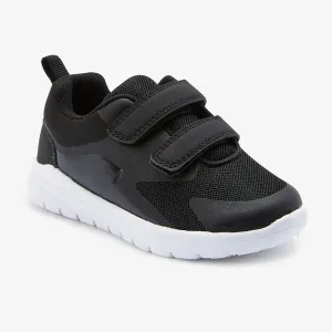 Black Double Strap Trainers (Younger Boys)