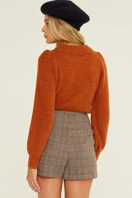 Brown Plaid Skort