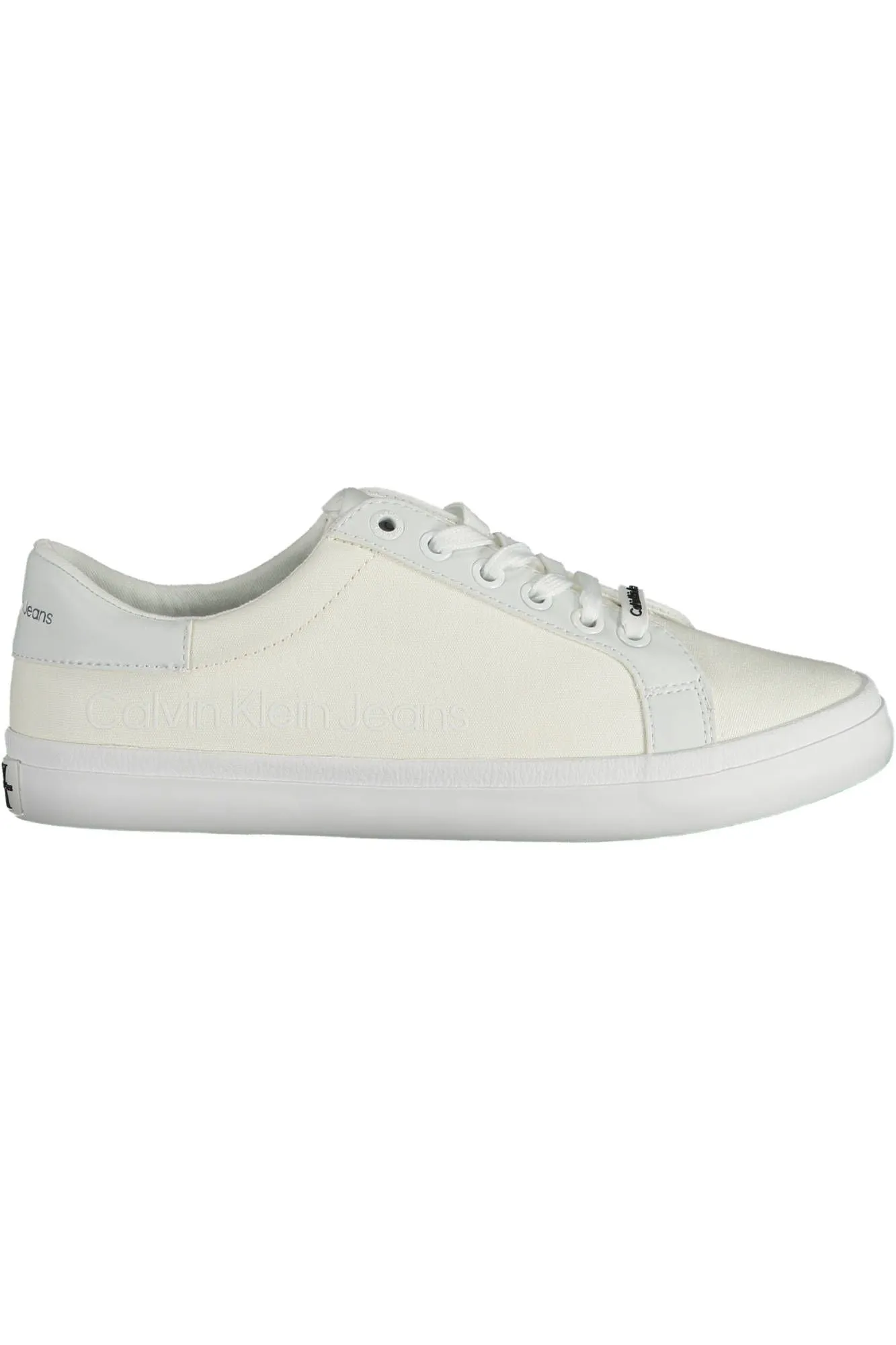 Calvin Klein Eco-Conscious White Sneakers with Logo Detail