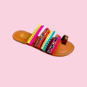 Camel Threads Boho Vibrant Sandals