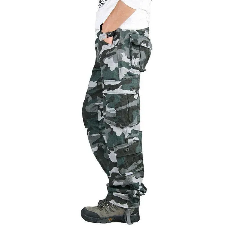 Casual Cotton Multi-Pocket Combat Overalls –Hip Hop Military Army Trousers