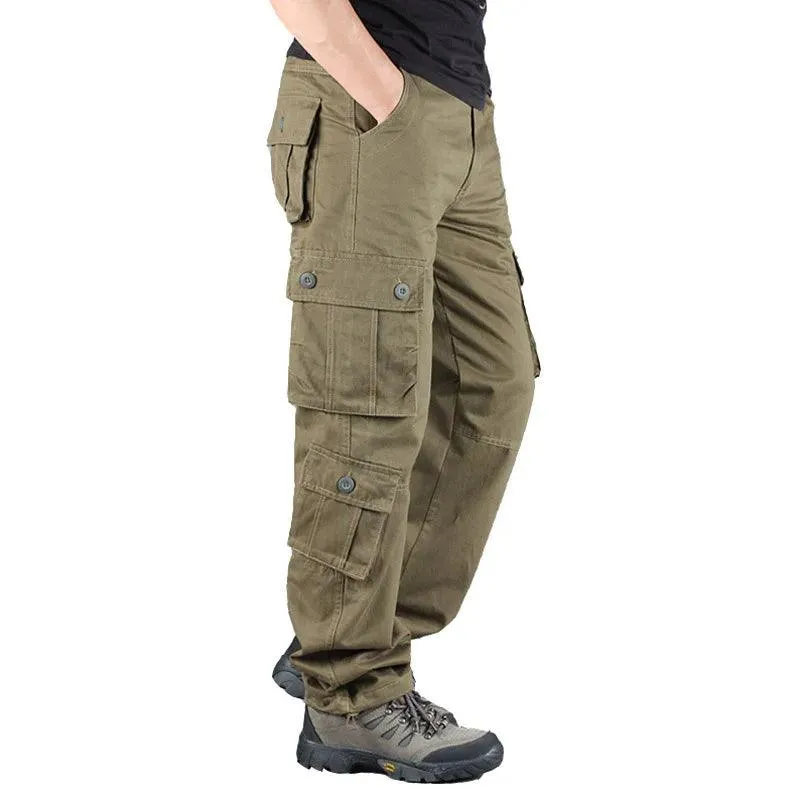 Casual Cotton Multi-Pocket Combat Overalls –Hip Hop Military Army Trousers