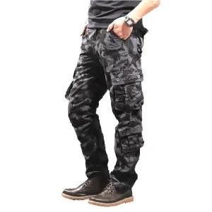 Casual Cotton Multi-Pocket Combat Overalls –Hip Hop Military Army Trousers