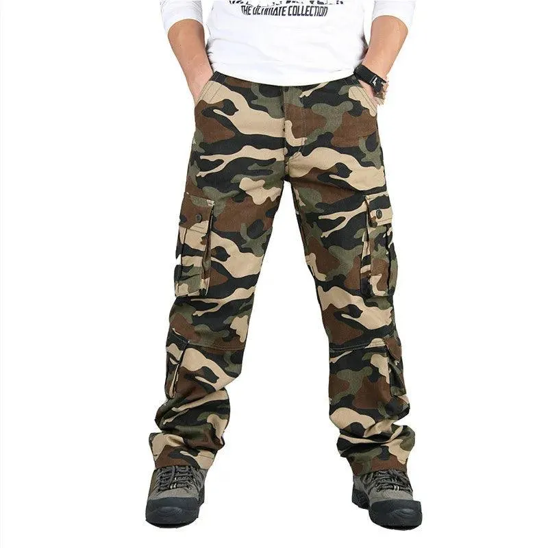Casual Cotton Multi-Pocket Combat Overalls –Hip Hop Military Army Trousers