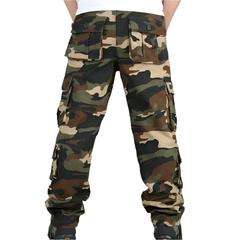 Casual Cotton Multi-Pocket Combat Overalls –Hip Hop Military Army Trousers