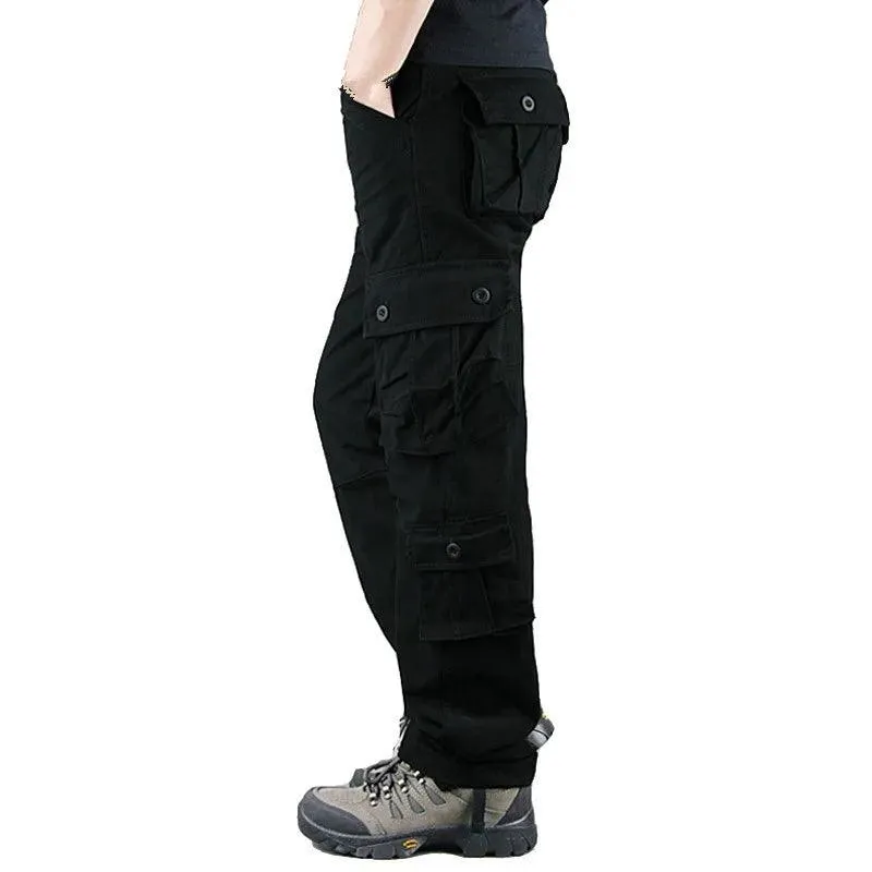 Casual Cotton Multi-Pocket Combat Overalls –Hip Hop Military Army Trousers