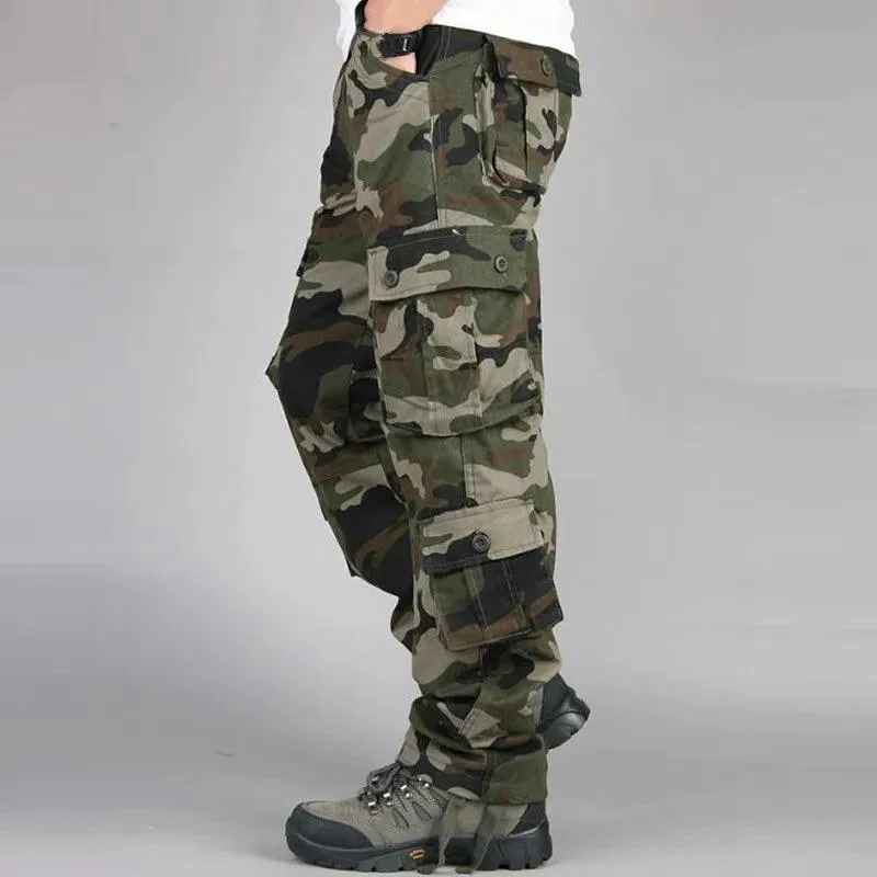 Casual Cotton Multi-Pocket Combat Overalls –Hip Hop Military Army Trousers