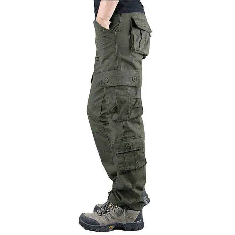 Casual Cotton Multi-Pocket Combat Overalls –Hip Hop Military Army Trousers