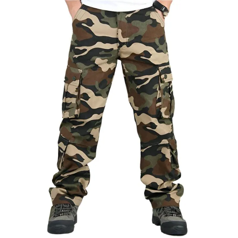 Casual Cotton Multi-Pocket Combat Overalls –Hip Hop Military Army Trousers