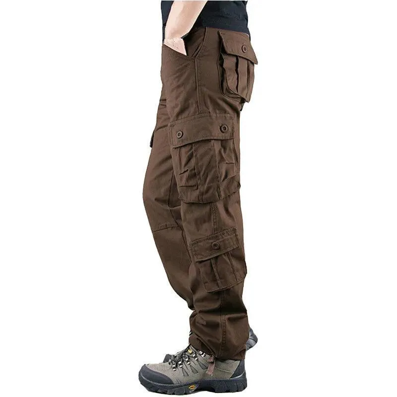 Casual Cotton Multi-Pocket Combat Overalls –Hip Hop Military Army Trousers