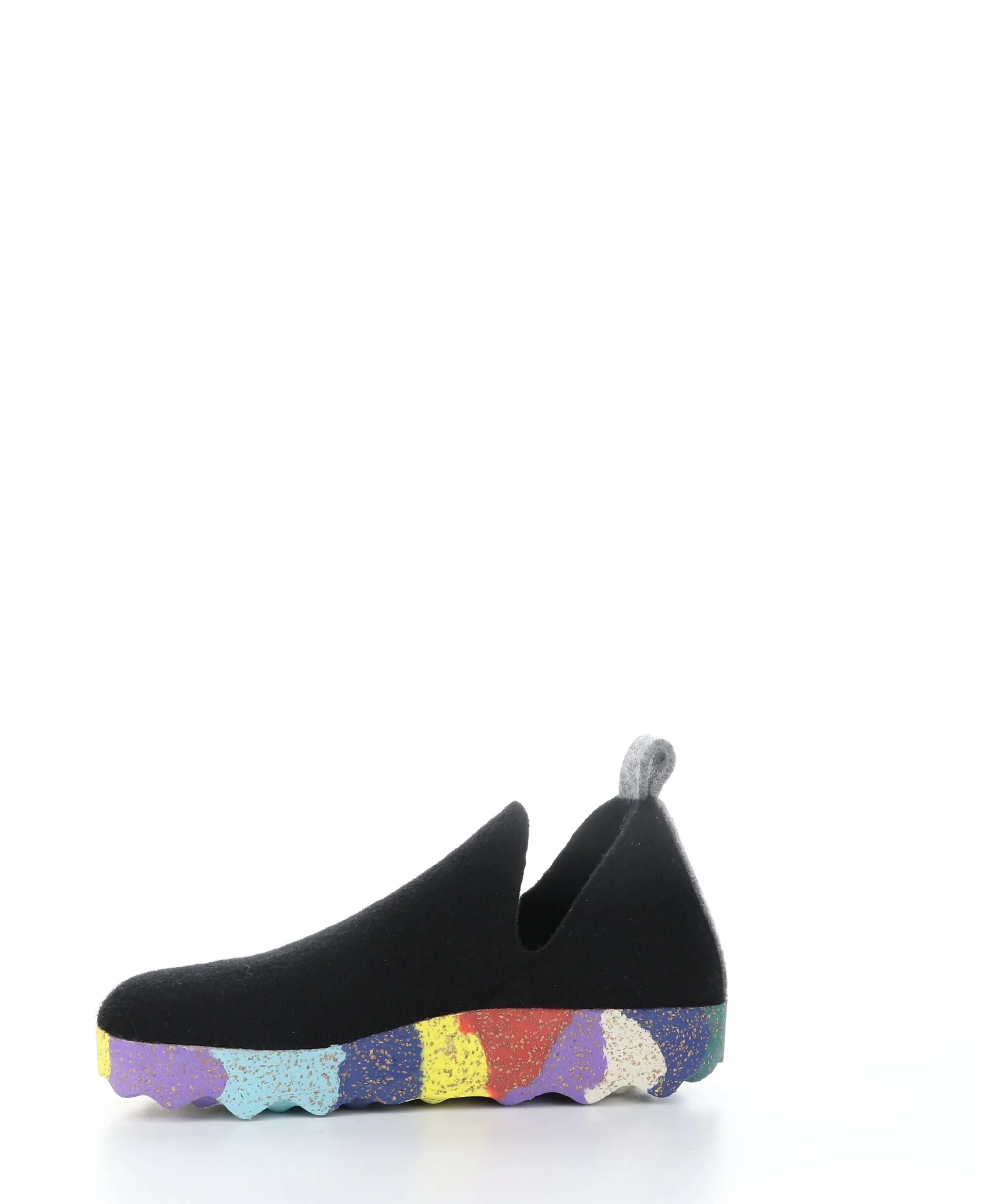 CITY003ASP Black/Multi Round Toe Shoes