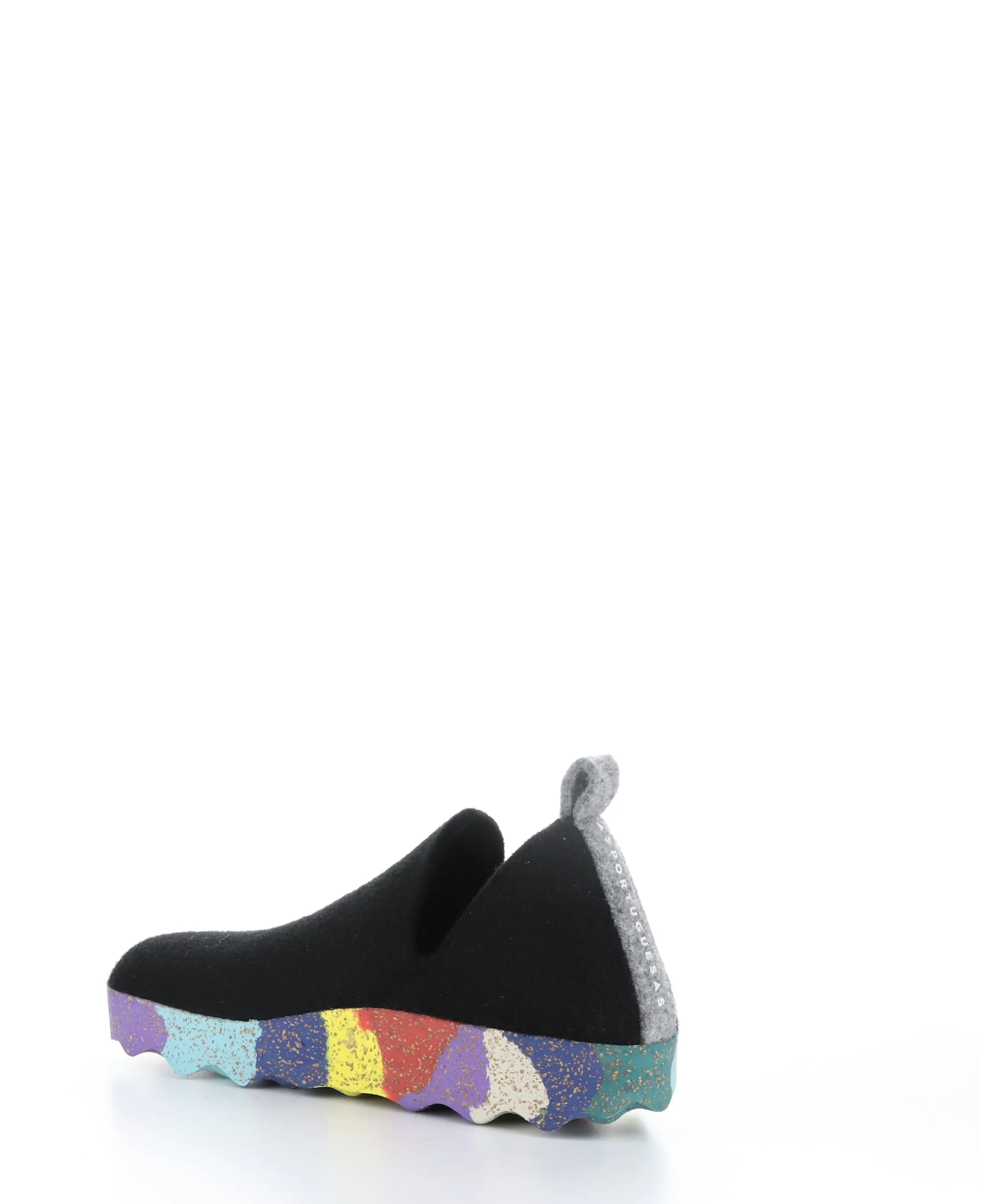 CITY003ASP Black/Multi Round Toe Shoes