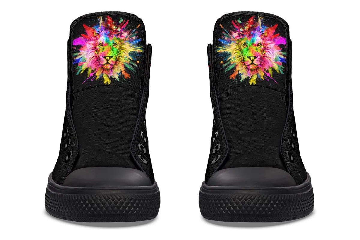 Colorful Lion Splatter