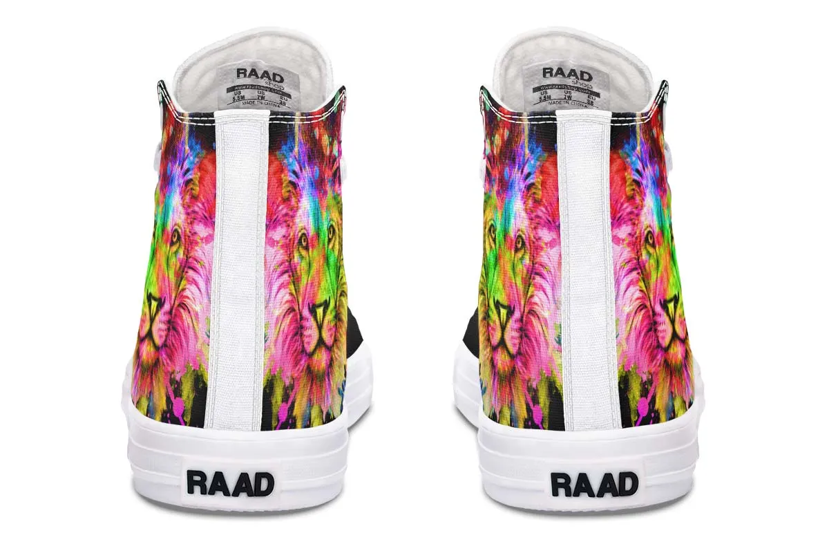 Colorful Lion Splatter