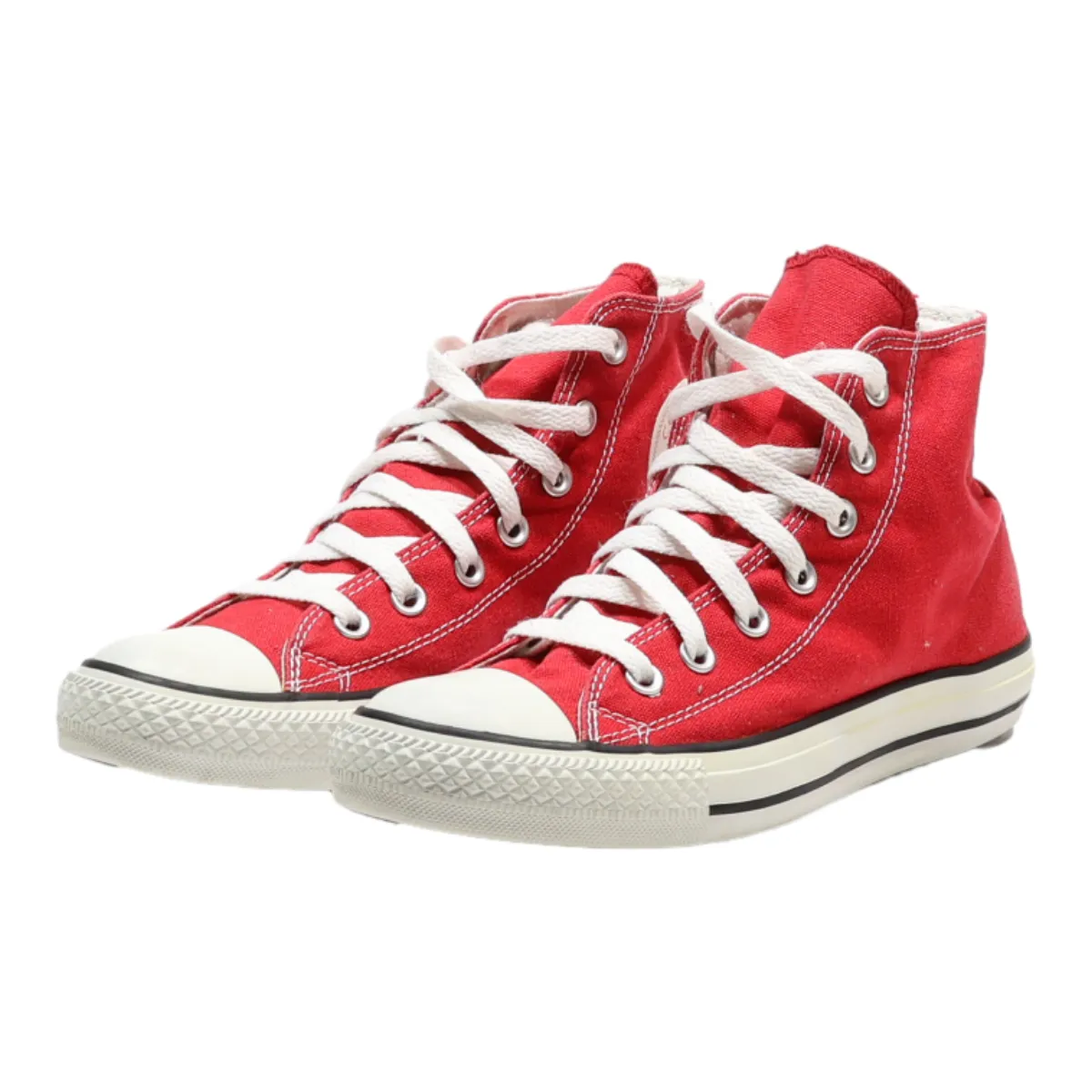 CONVERSE Chuck Taylor All Star High Top Trainers Red Canvas Womens UK 6