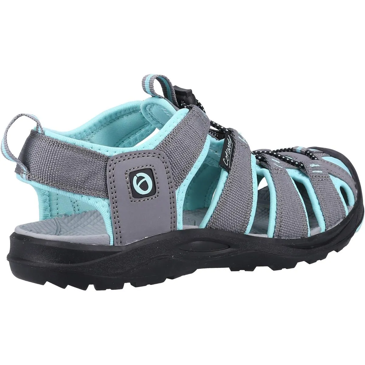 Cotswold Marshfield Recycled Sandal Grey Turquoise