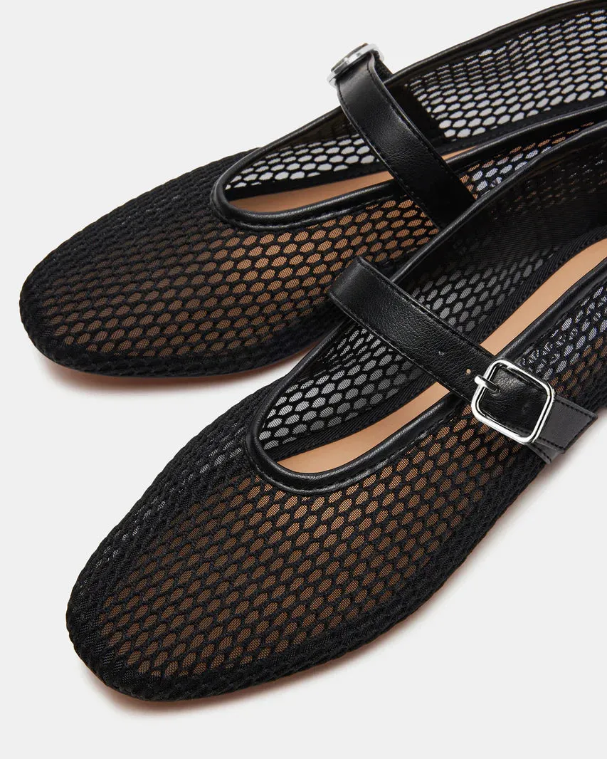 Dreaming Black Multi Mesh Ballet Flat