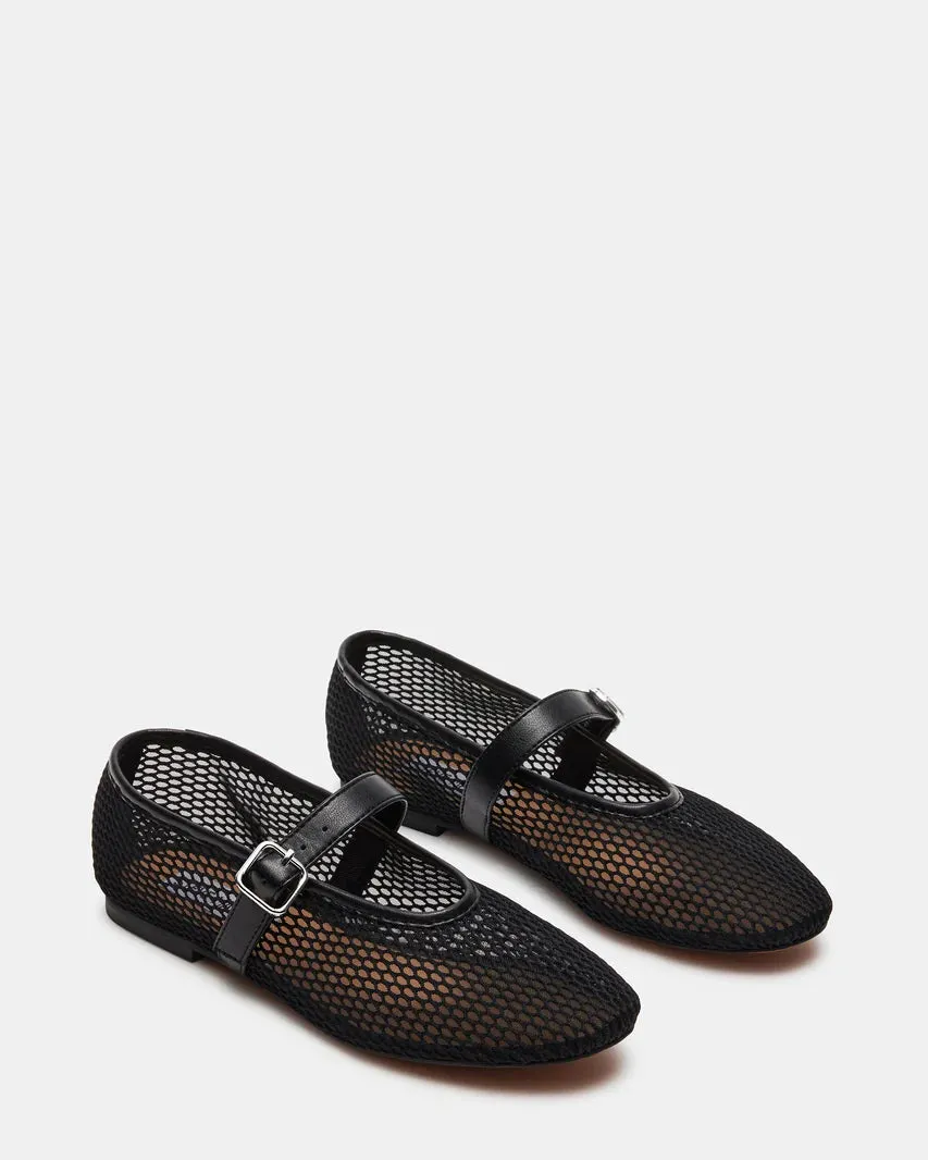 Dreaming Black Multi Mesh Ballet Flat