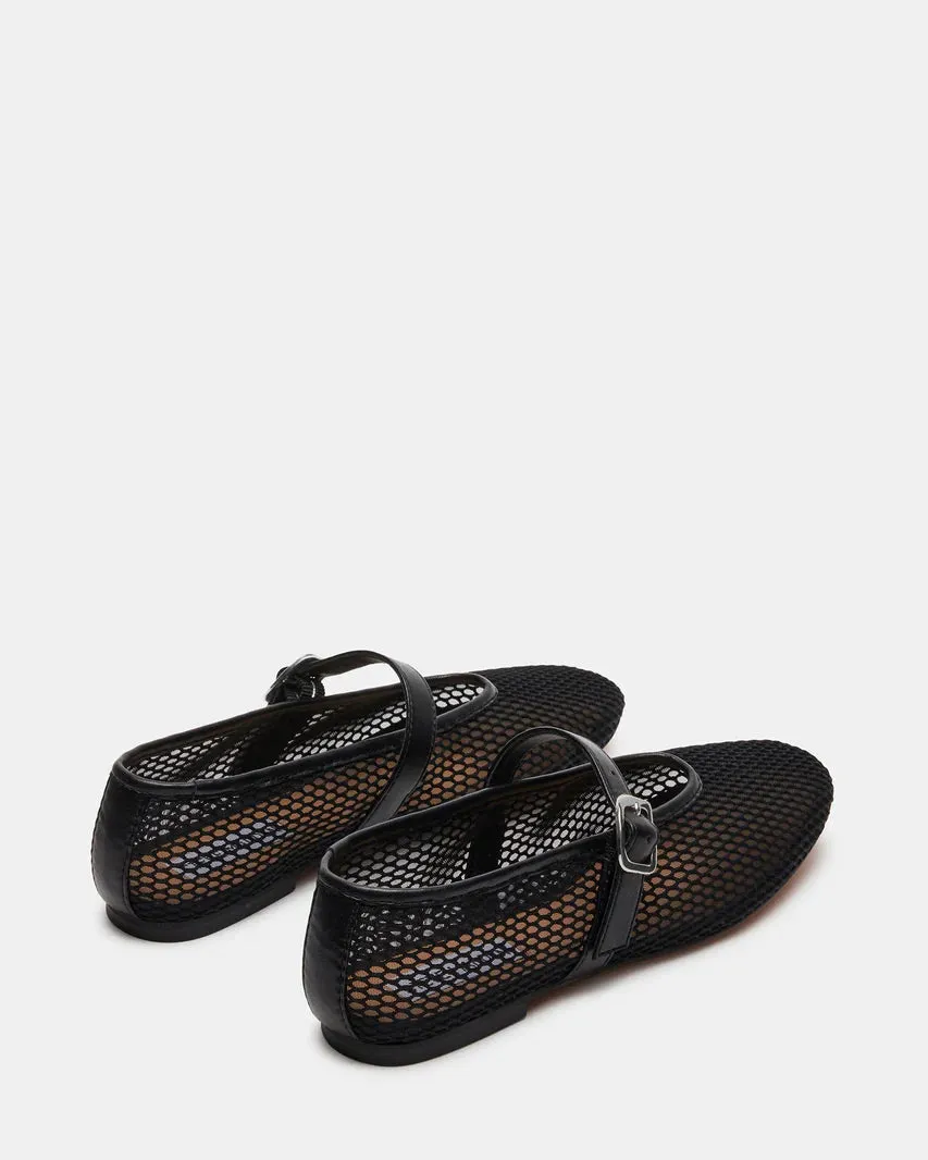 Dreaming Black Multi Mesh Ballet Flat