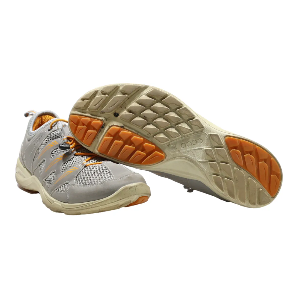 ECCO Sneaker Trainers Grey Canvas Mens UK 7.5