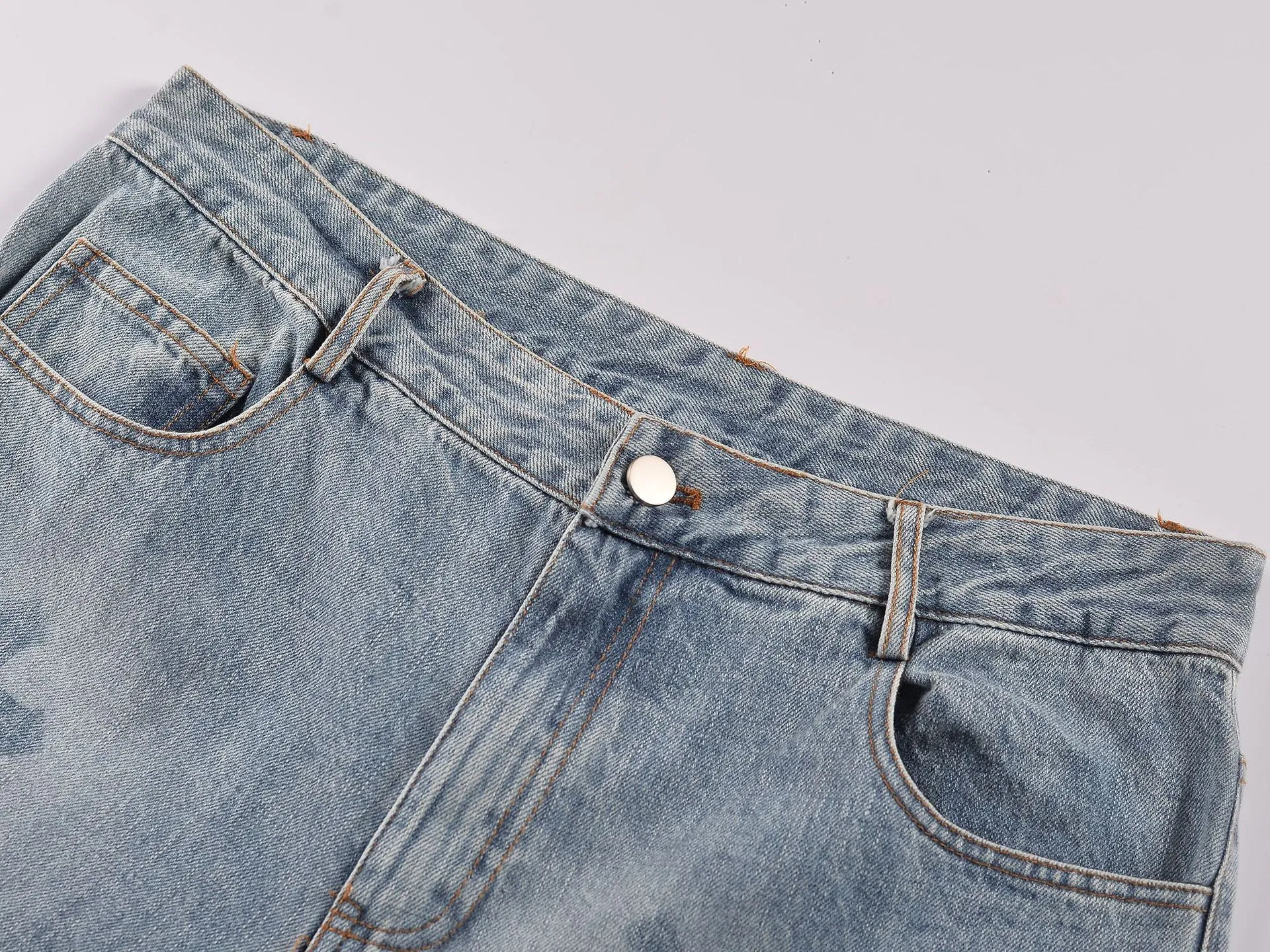 Flame Print Cargo Jeans