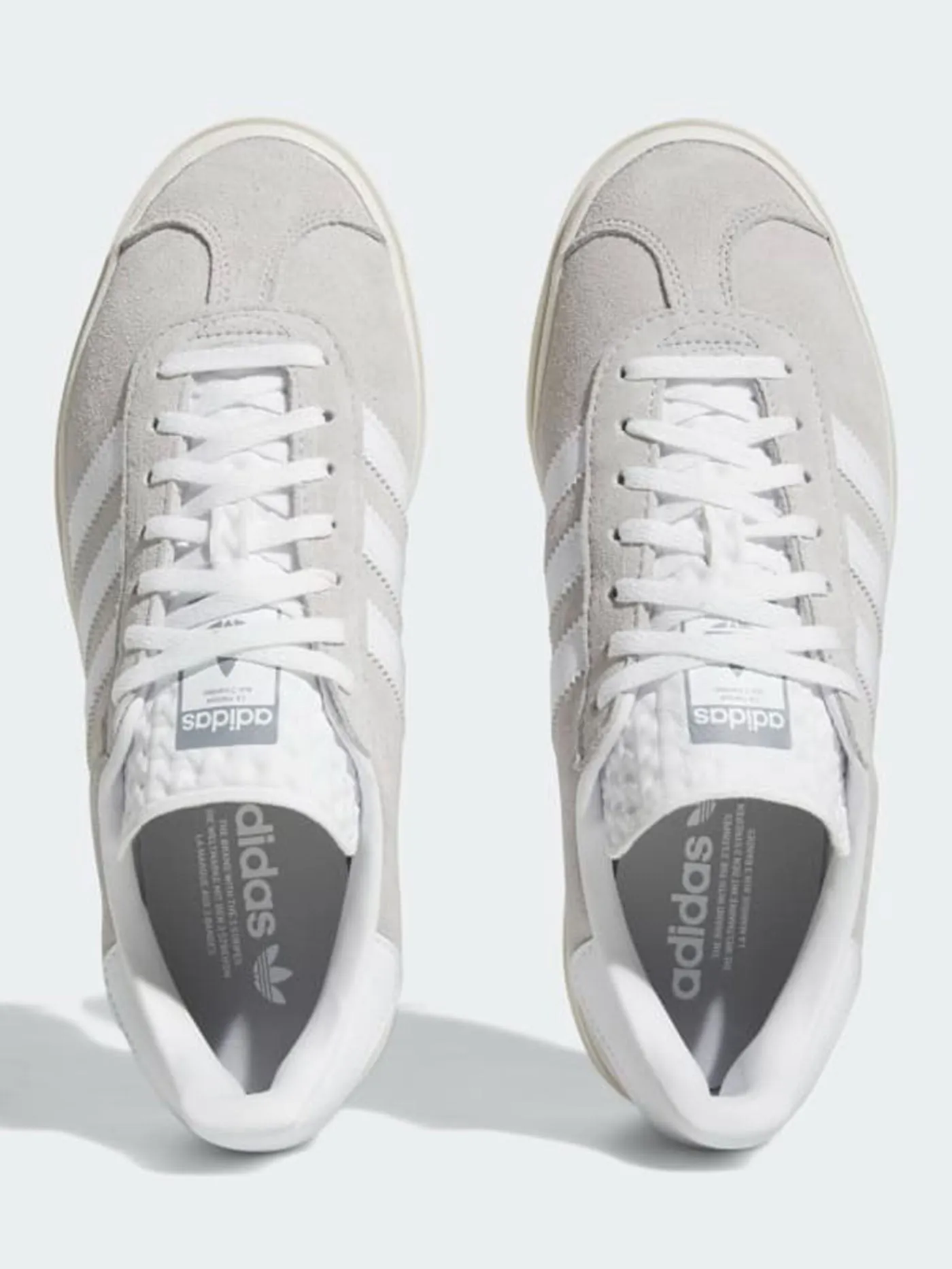 Gazelle Bold Grey Two/White/Core White Shoes