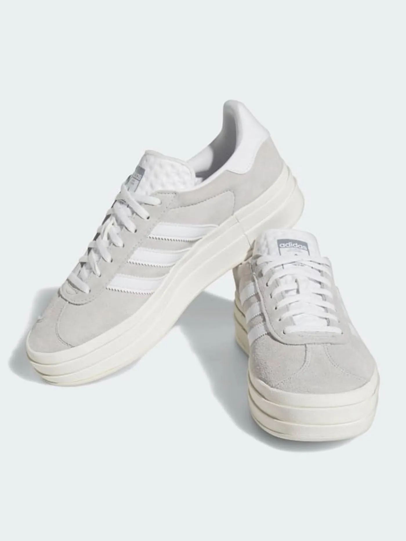 Gazelle Bold Grey Two/White/Core White Shoes