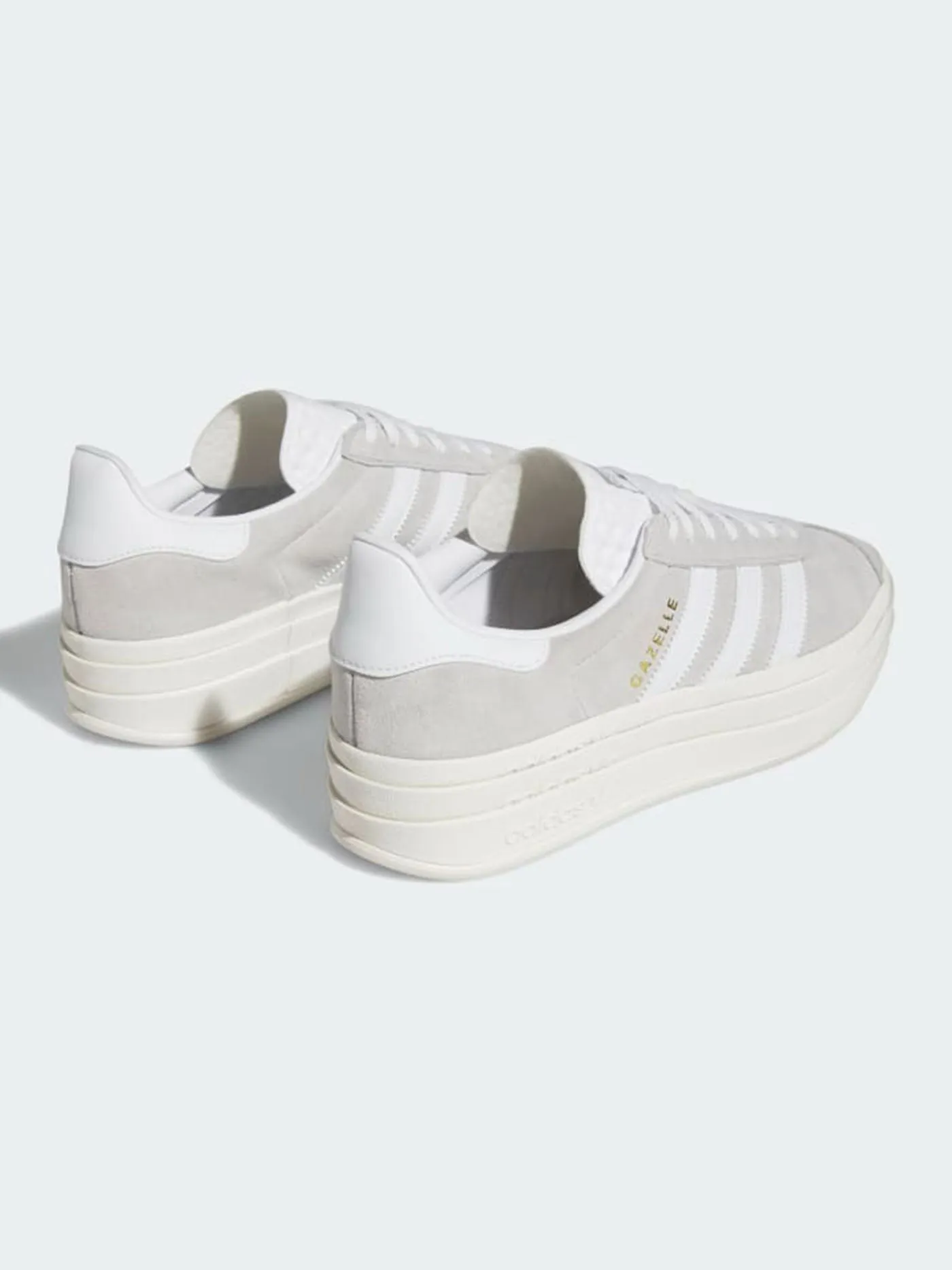 Gazelle Bold Grey Two/White/Core White Shoes
