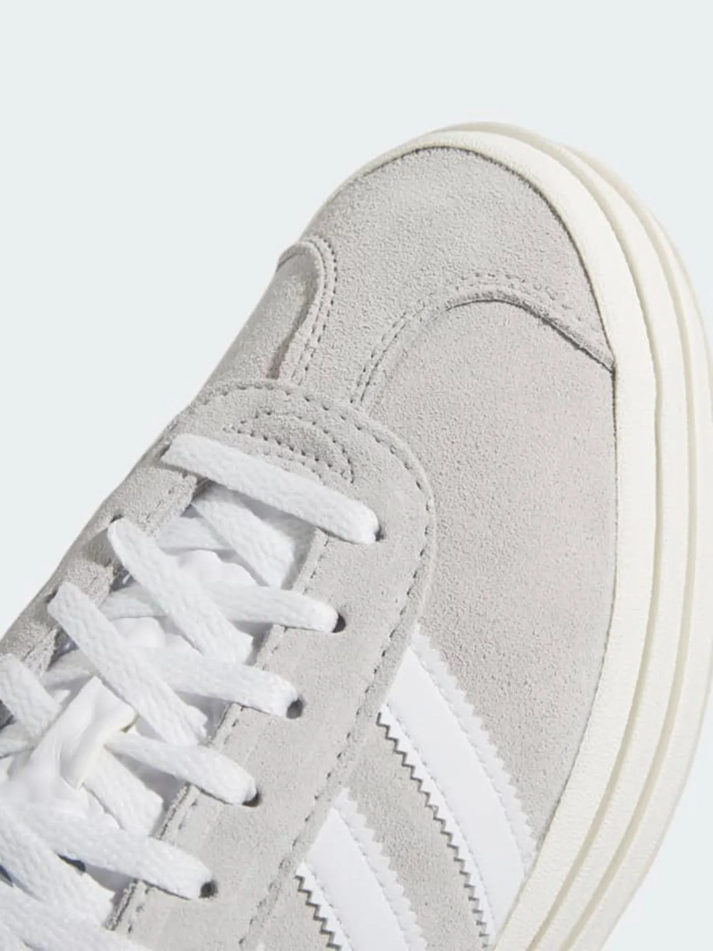 Gazelle Bold Grey Two/White/Core White Shoes