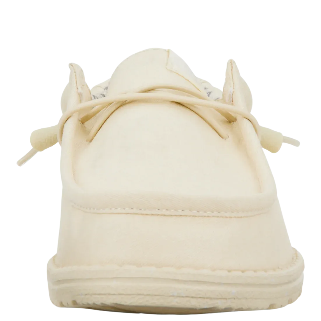 Hey Dude Mens Wally Stretch Canvas Stone White