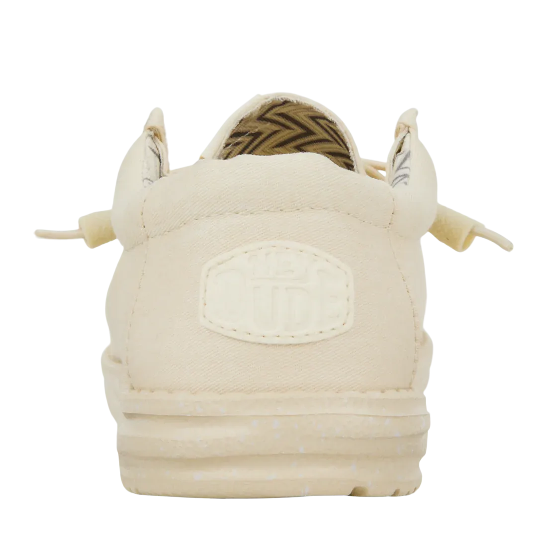 Hey Dude Mens Wally Stretch Canvas Stone White