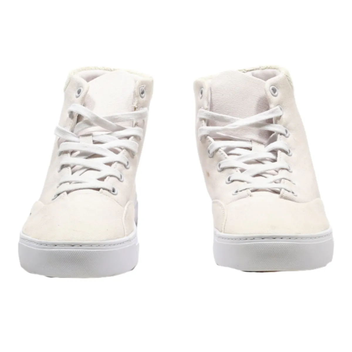 LACOSTE High Top Trainers Pink Canvas Womens UK 4