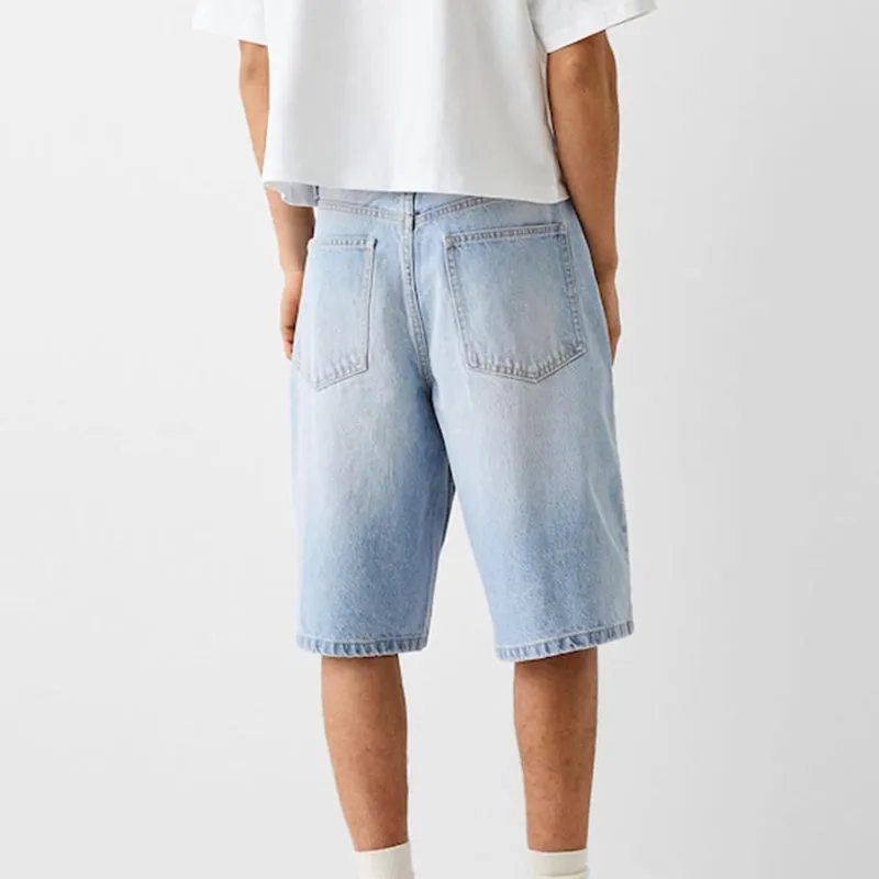 Loose Denim Shorts – Wide Fit with Functional Pockets