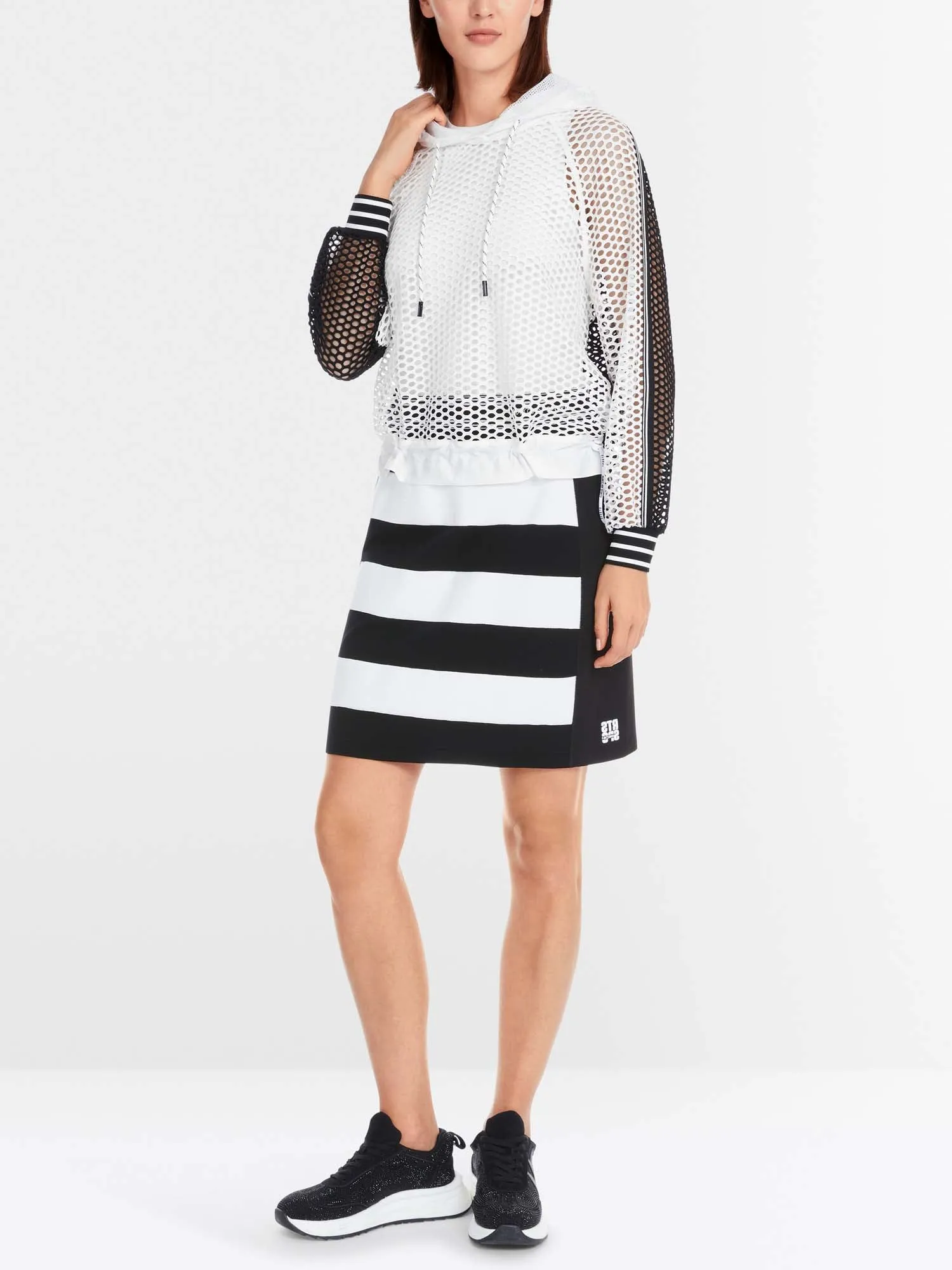 Marc Cain Sports Mesh Hooded Sweater