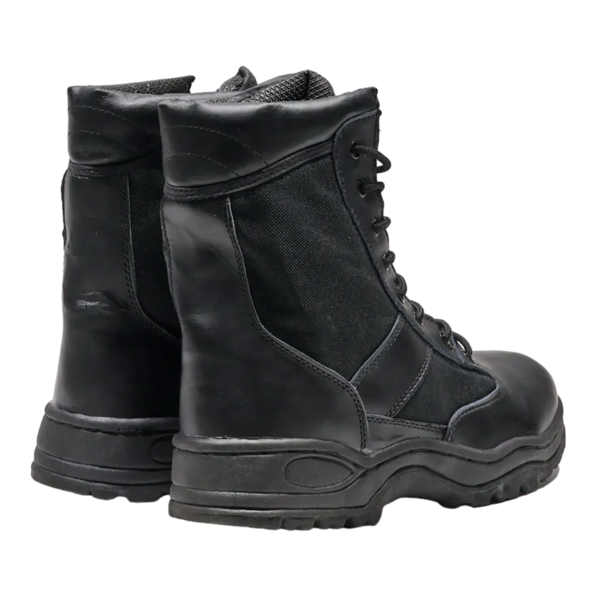 MCALLISTER Combat Boots Grey Canvas Mens UK 11