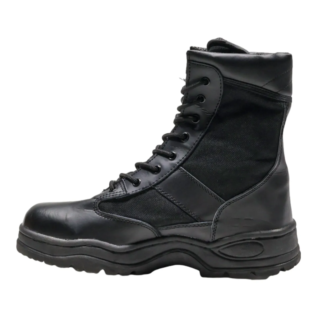 MCALLISTER Combat Boots Grey Canvas Mens UK 11
