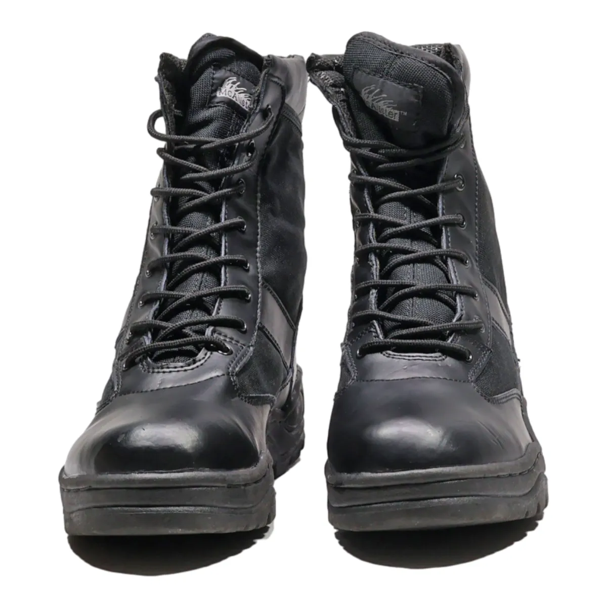 MCALLISTER Combat Boots Grey Canvas Mens UK 11