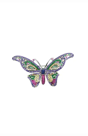 Medium Multi Color Butterly Pin