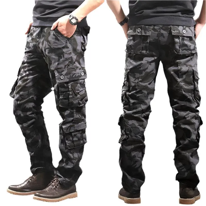 Men’s Camouflage Cargo Pants – Tactical Military-Inspired Streetwear