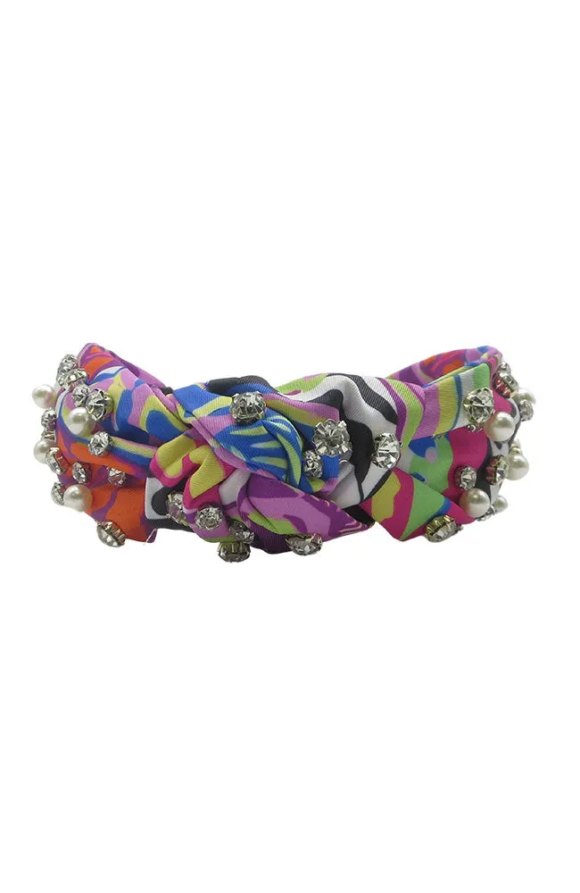 Multi Color Beaded Headband